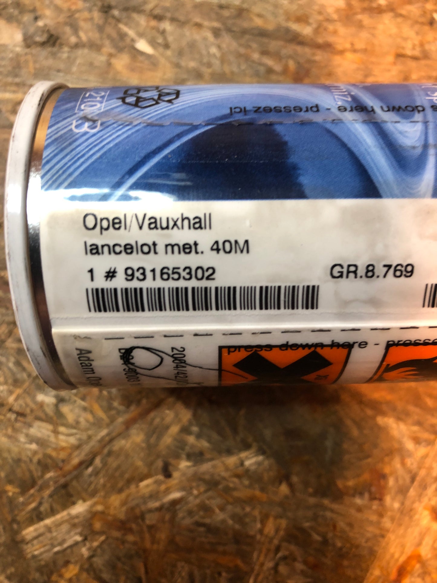 Original GM Opel Lackspray lancelot met. 40M Neu
