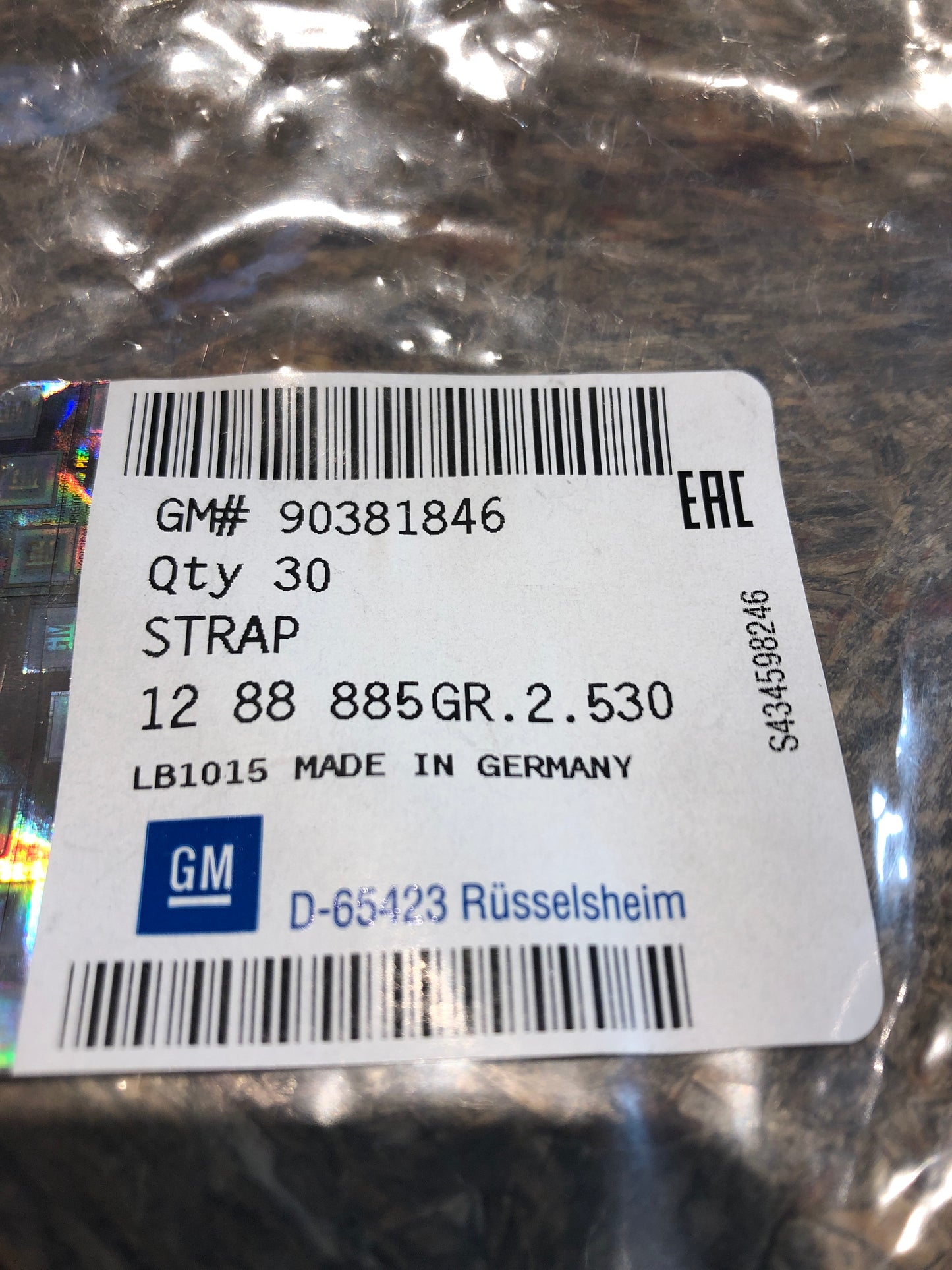 Original Opel Astra J Halteband 120mm Turbolader Neu