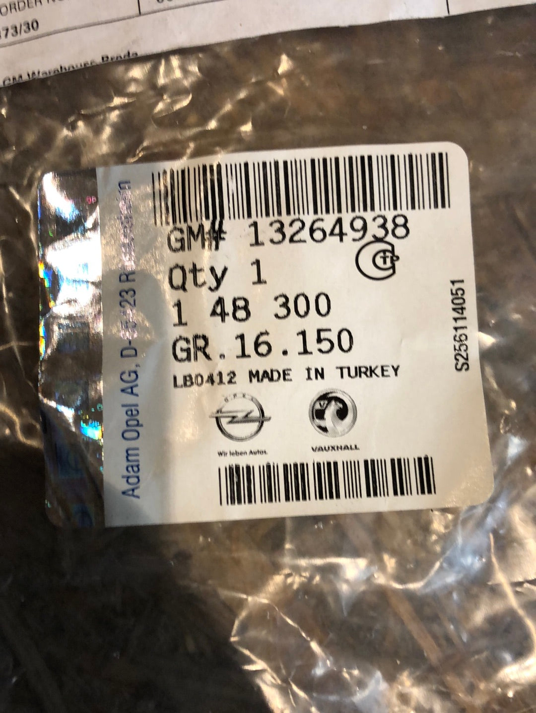 Original GM Opel Astra J Fensterführung hinten rechts Neu