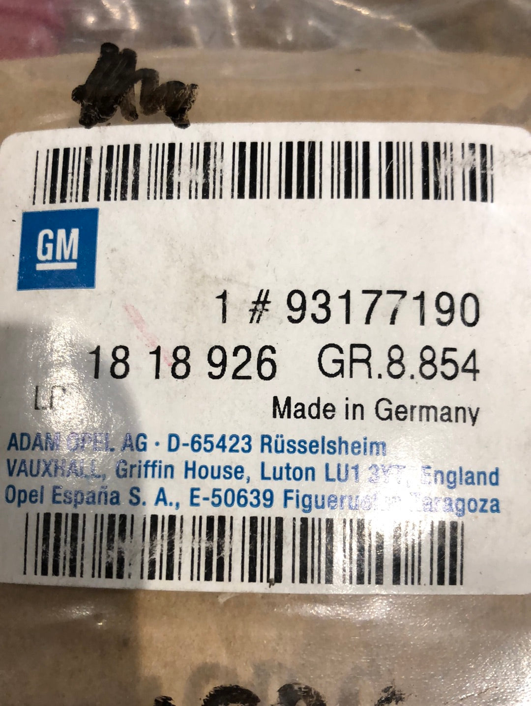 Original GM Opel Omega B 2.5 3.0 Reparatursatz Dichtring Heizungsschlauch Neu