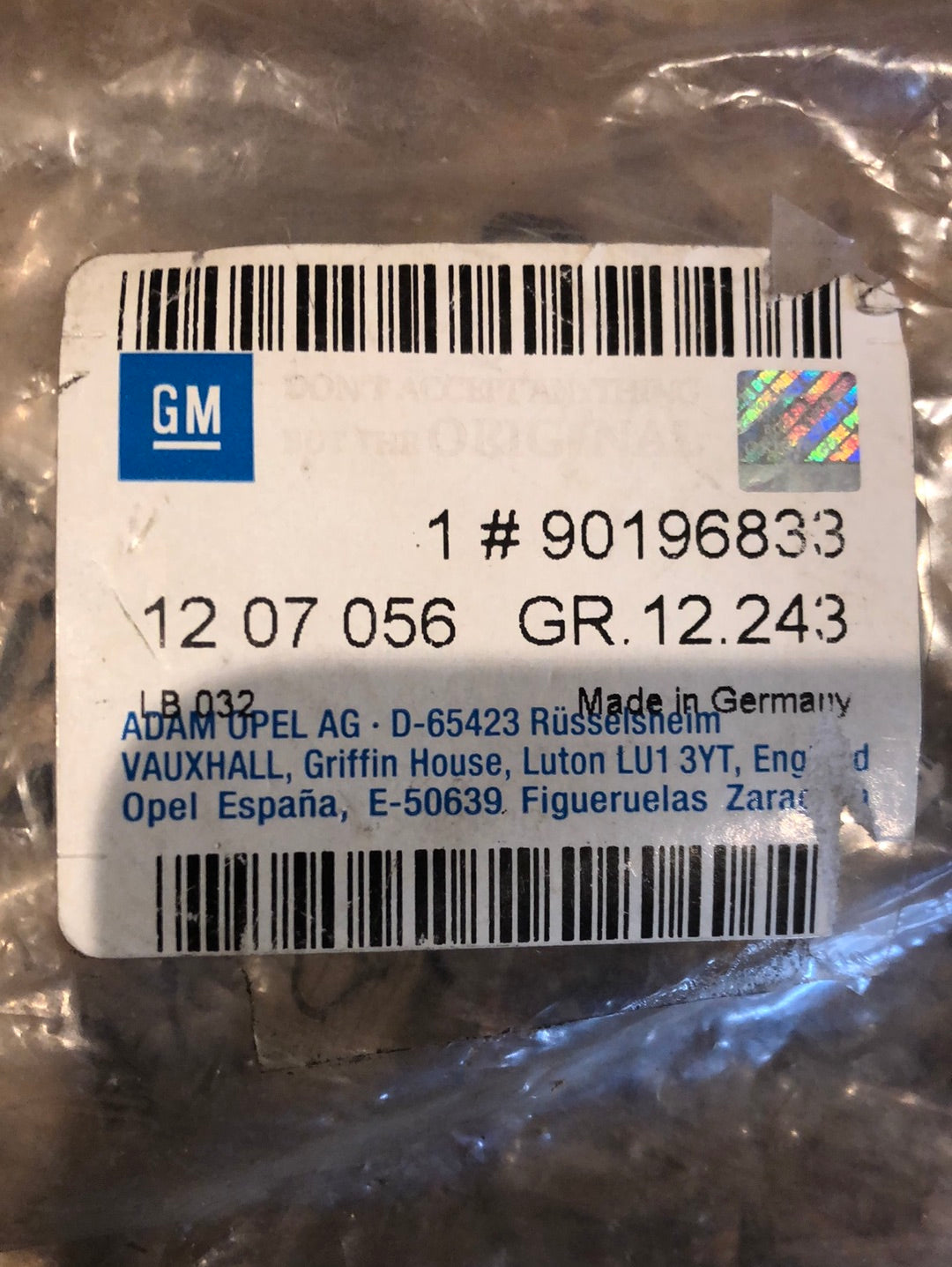 Original GM Opel Corsa B Stellmotor Heckklappe Neu