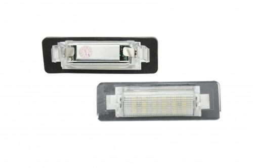 LED Kennzeichen Beleuchtung, Power-LEDs, inkl. E-Prüfzeichen passend für Mercedes-Benz W210 4D Limo, W202 4D Limo Facelift(97-00)