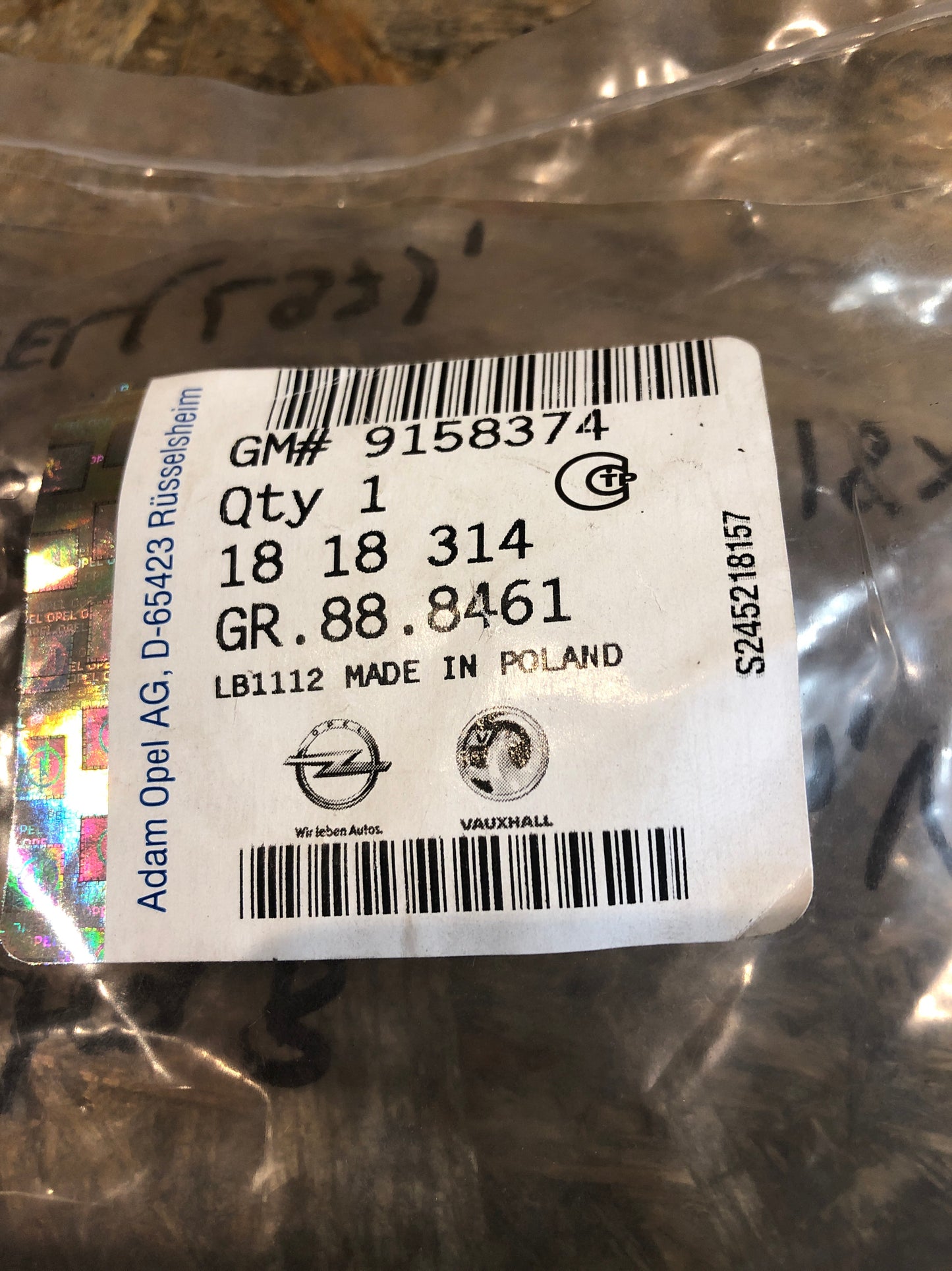 Original Opel Vectra B Heizungsschlauch Vorlauf Neu