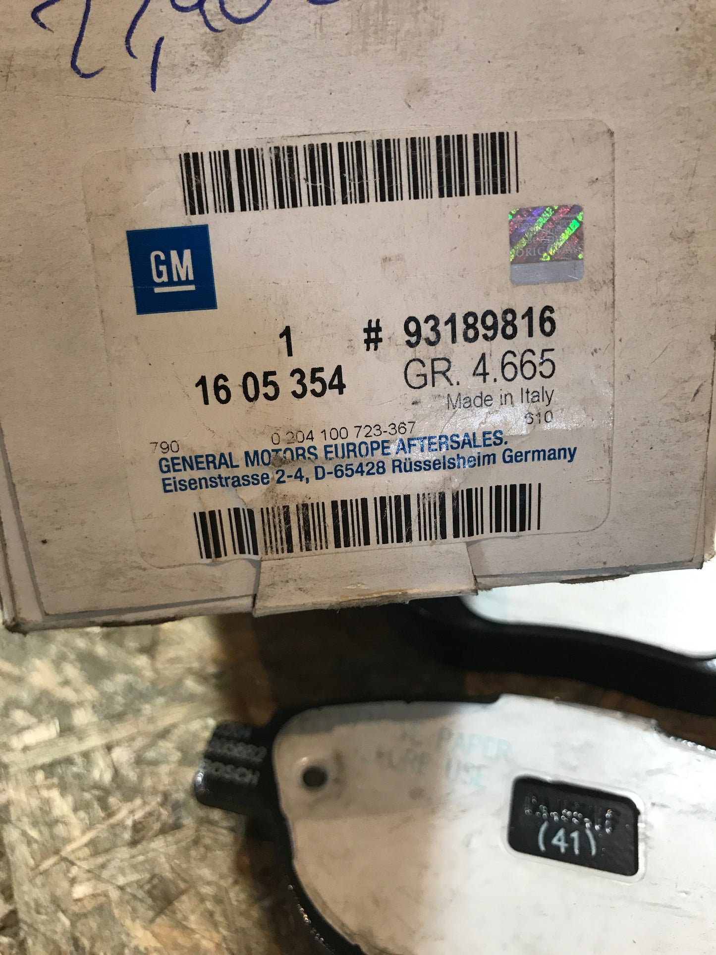 Original Opel Corsa D 3+5Türig Z13DTH Bremsbeläge Satz vorne NEU