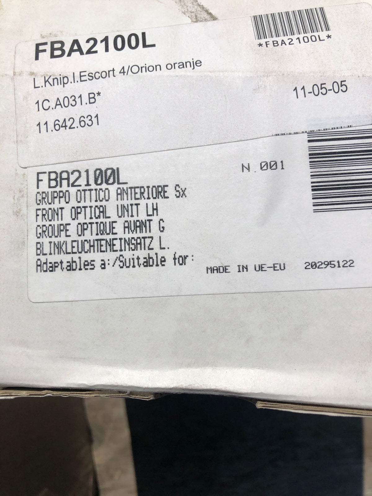 Ford Escort 4 Blinker links Neu
