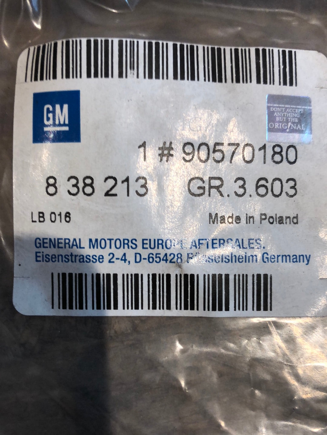 Original GM Opel Omega B Schlauchbogen Vorwärmung Neu