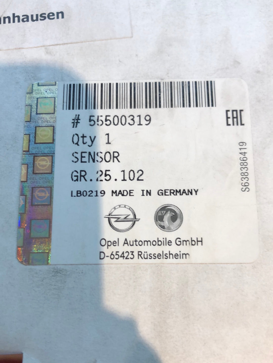 Original GM Opel Insignia A 2.0 CDTi 170PS Lambdasonde Neu