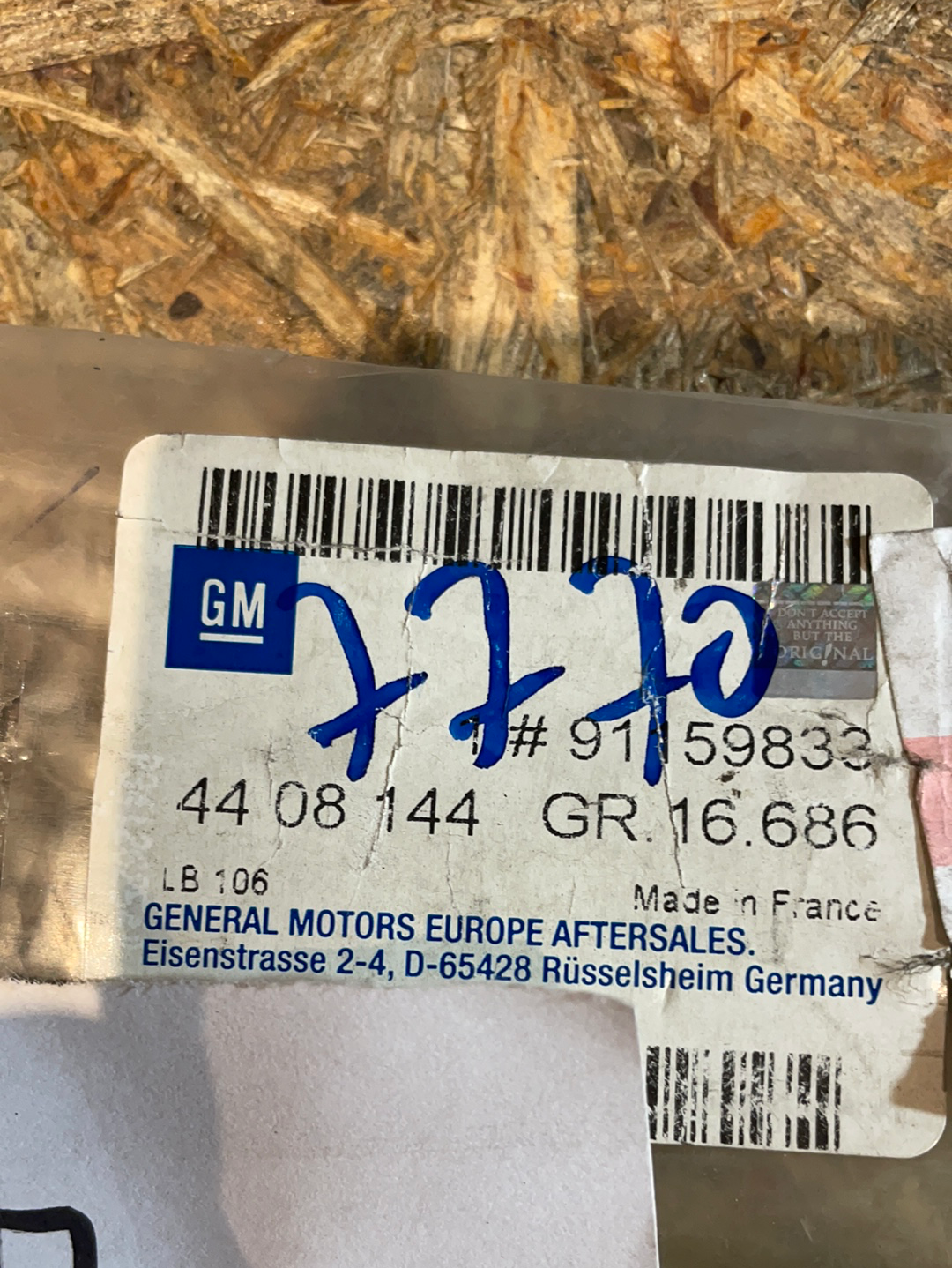 Original GM Opel Vivaro A Sitz Höhenverstellung Neu