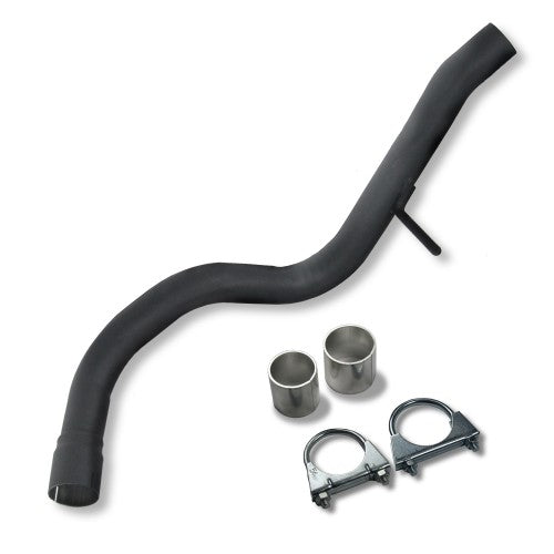 Edelstahl-Endschalldämpfer mit oval DTM-Look Endrohr