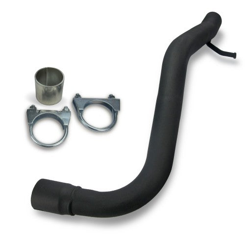 Edelstahl-Endschalldämpfer mit oval DTM-Look Endrohr