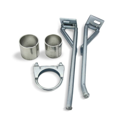 Edelstahl-Endschalldämpfer mit oval DTM-Look Endrohr