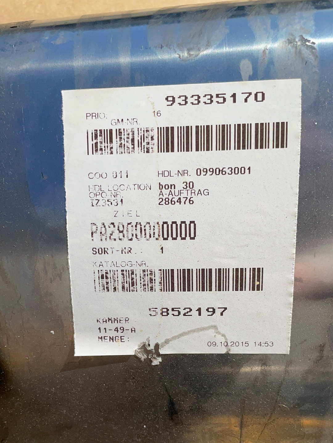 Original GM Opel Meriva A X03 1,8L Endschalldämpfer Neu