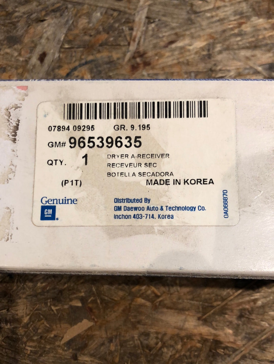 Original GM Chevrolet Aveo Klimatrockner Entfeuchter Klimaanlage Neu