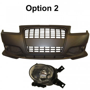 Frontstoßstange im Sport-Design inkl. Kühlergrill und Nebelscheinwerfereinsätzen