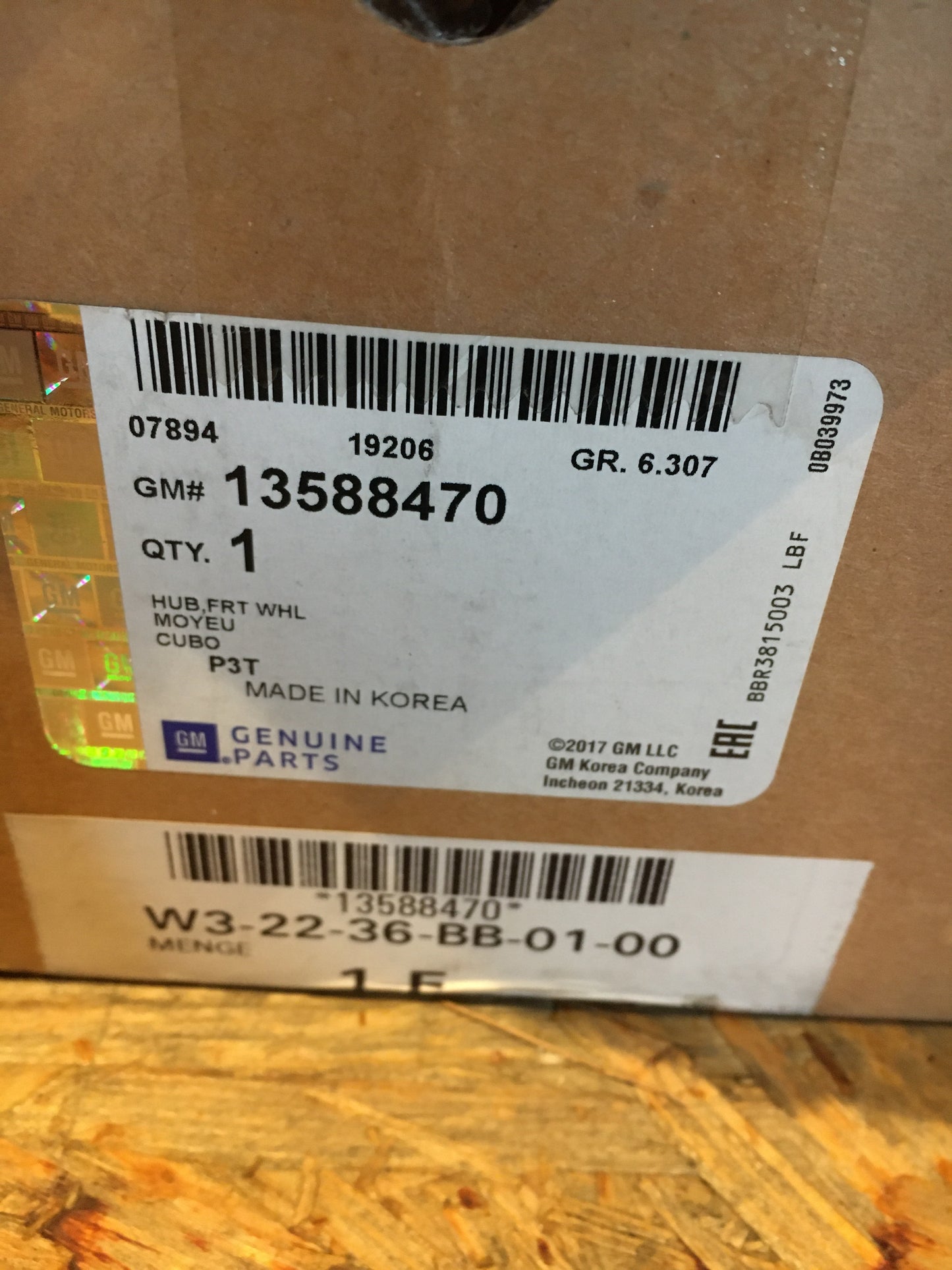 Original Mokka X Radnabe vorne links NEU