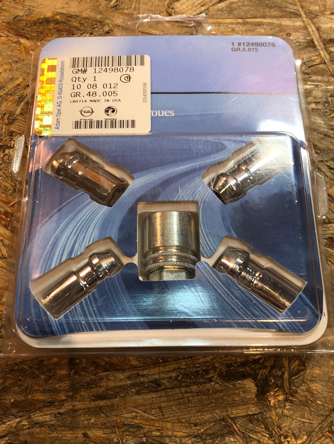 Original GM Opel Felgenschloss Kit Neu