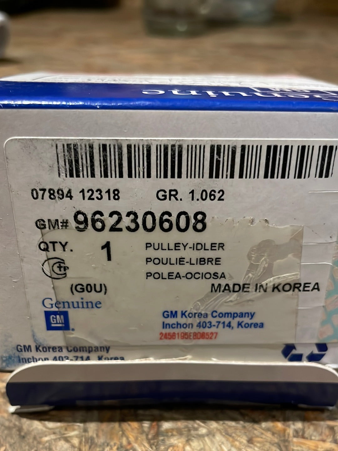 Original GM Chevrolet Daewoo Umlenkrolle Führungsrolle Neu