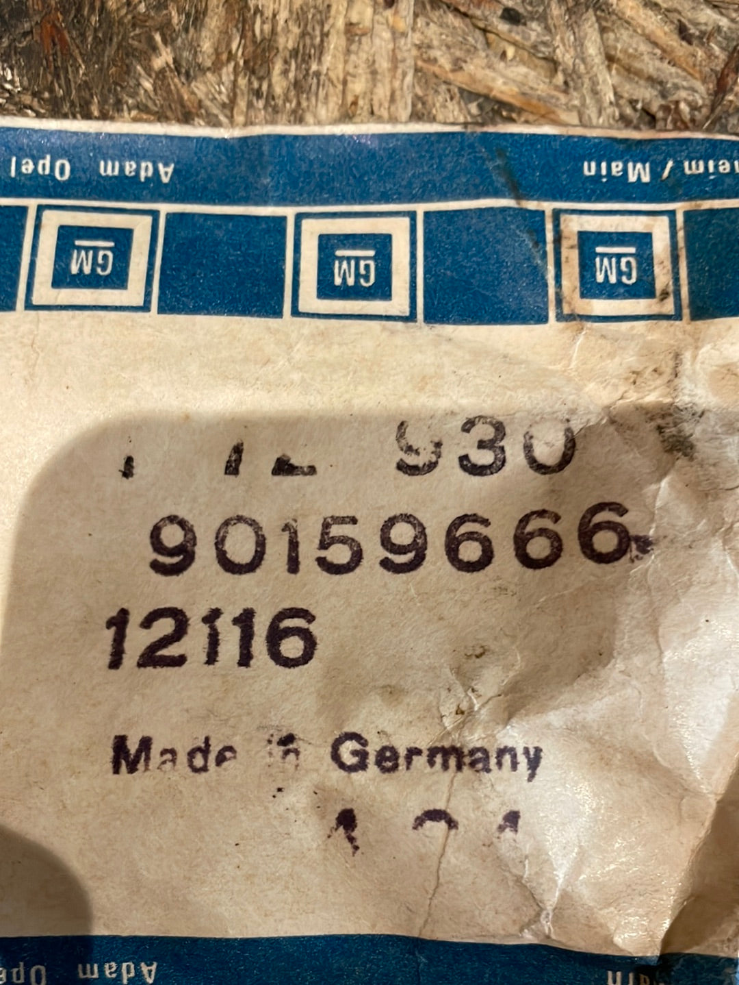 Original GM Opel Ascona C Zierleiste Seitenwand hinten senkrecht rechts Neu