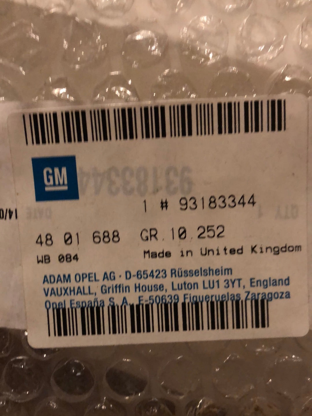 Original GM Opel Speedster Abdeckung Instrumententafel Neu