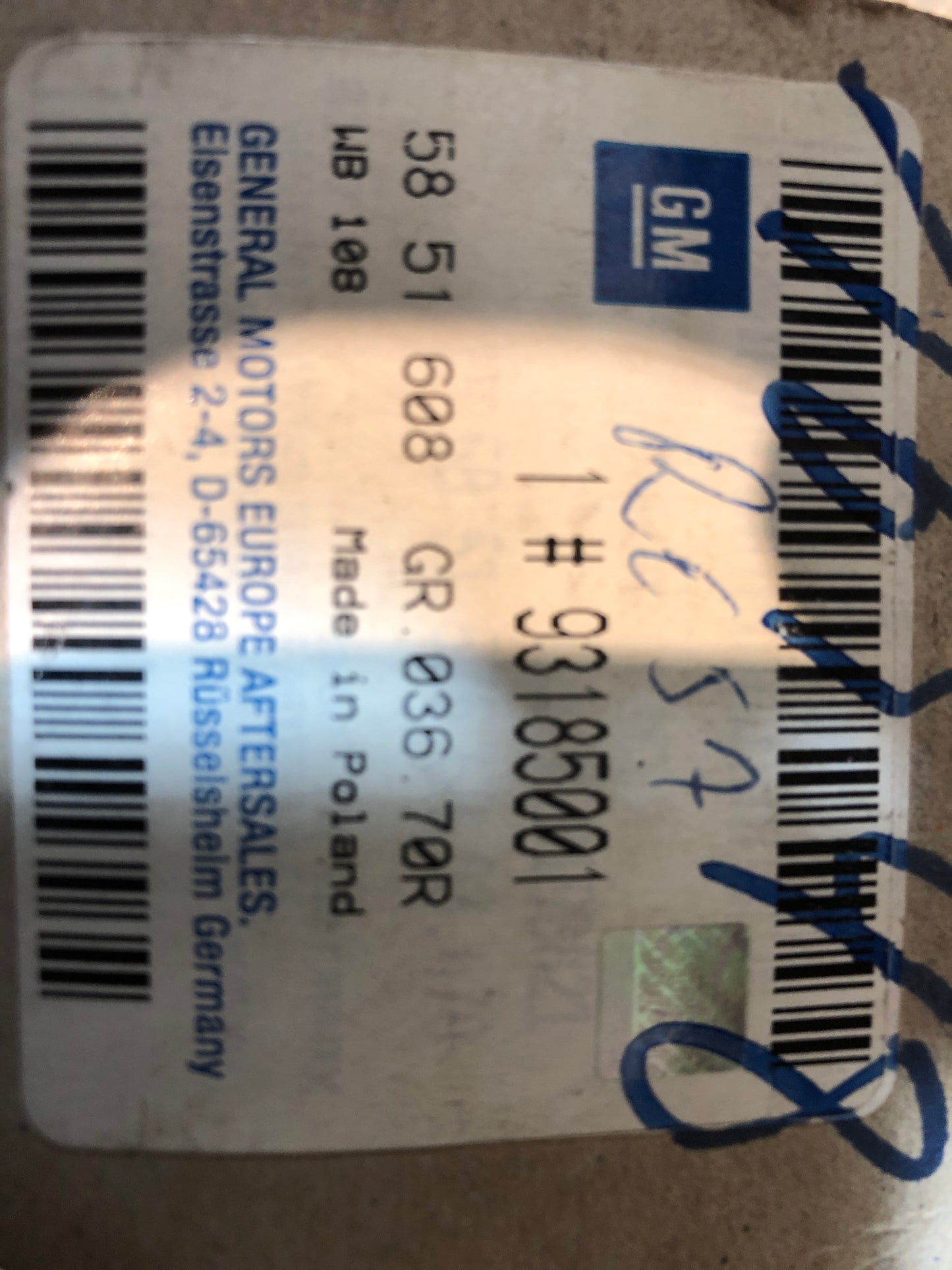 Original GM Opel Omega B Vectra B AGR Ventil Neu