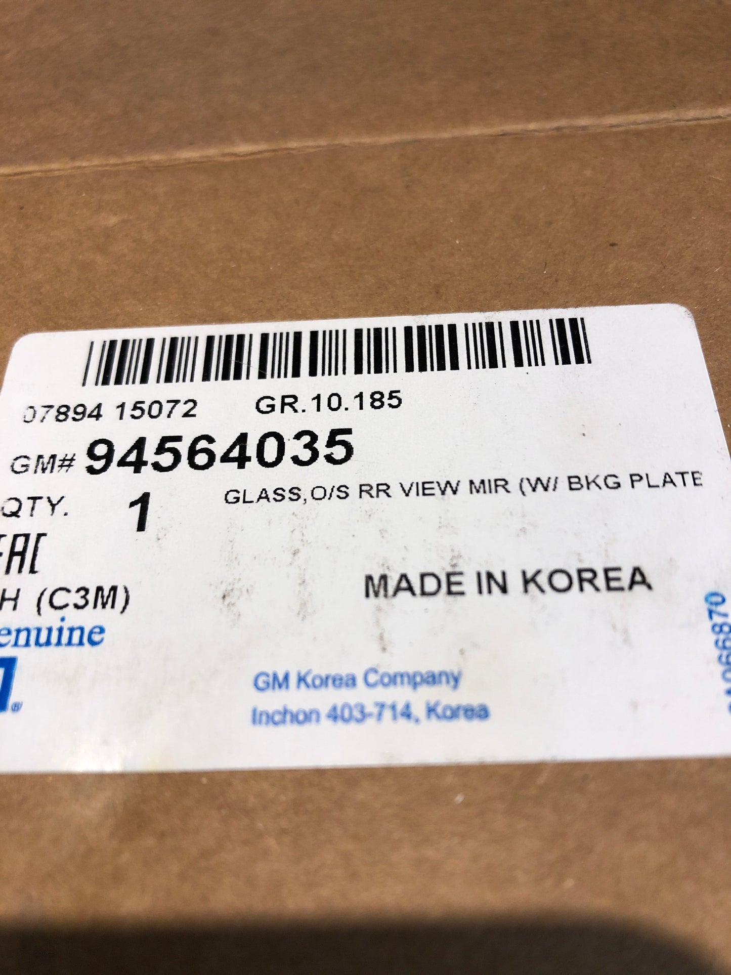 Original Opel Mokka Mokka X Spiegelglas Außenspiegel links Neu