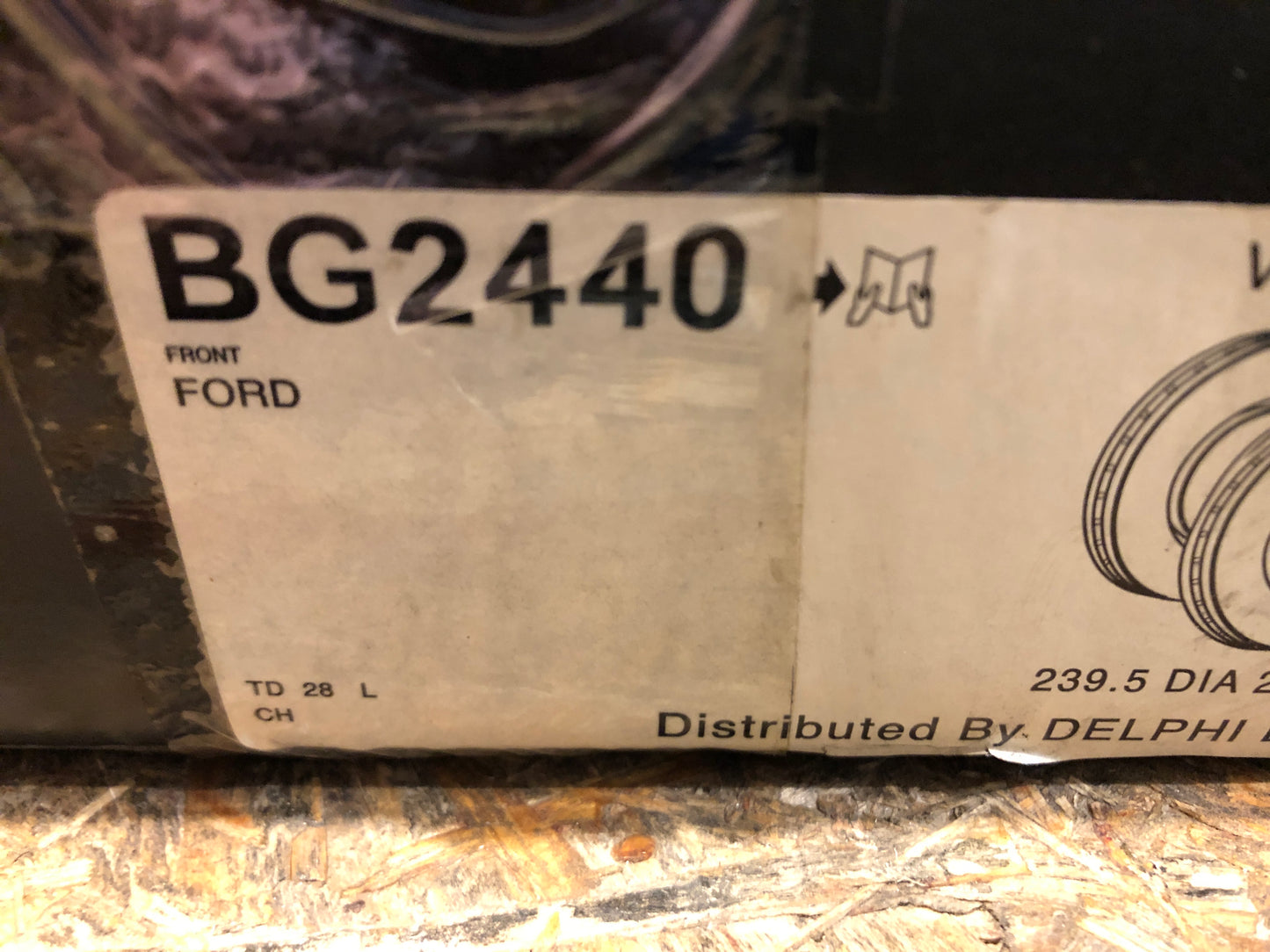 Original Delphi Bremsscheiben Ford Escort MK5 MK6 Fiesta MK 2 3 4 5