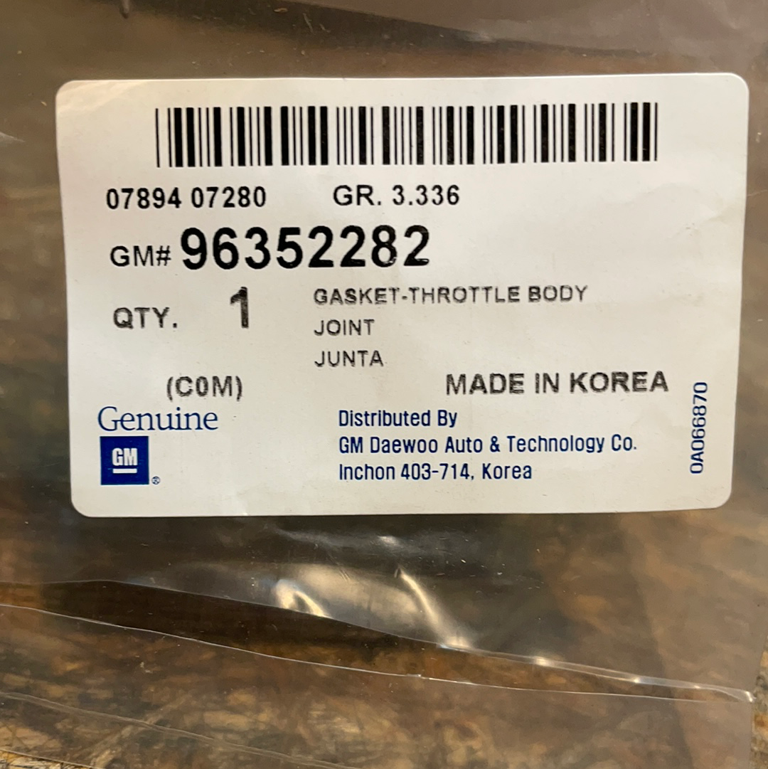 Original GM Daewoo Matiz Chevrolet Spark Drosselklappendichtung Neu