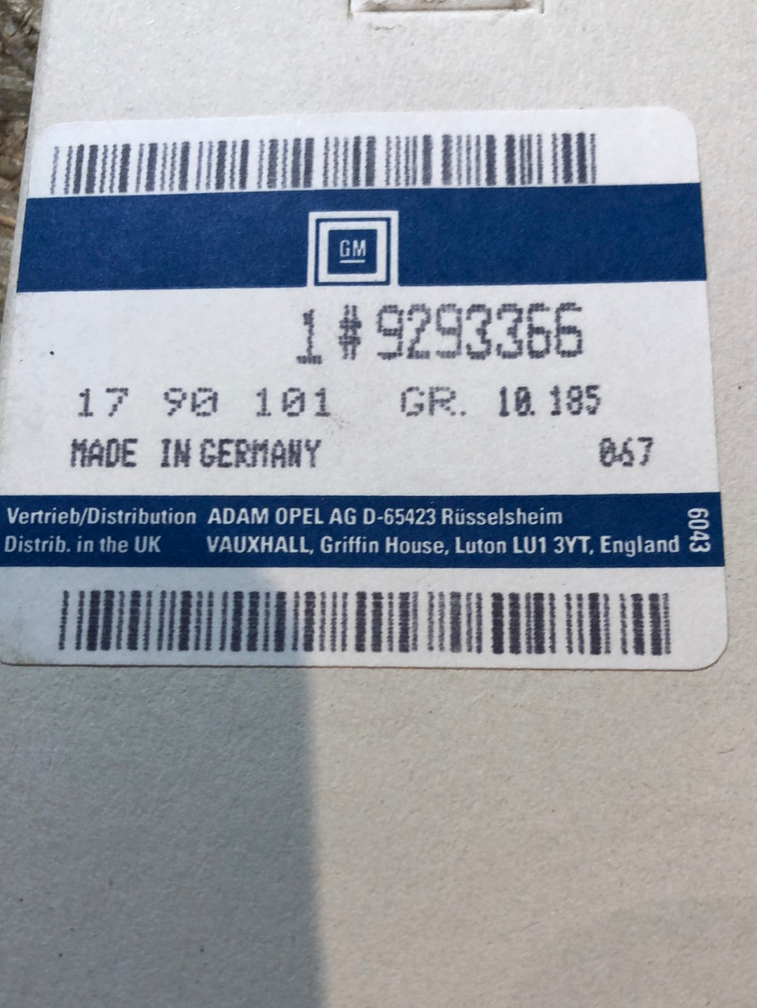 Original GM Opel Astra G Zafira A Campo Omega A Ascona A B Rückspiegel Weitwinkel innen Neu