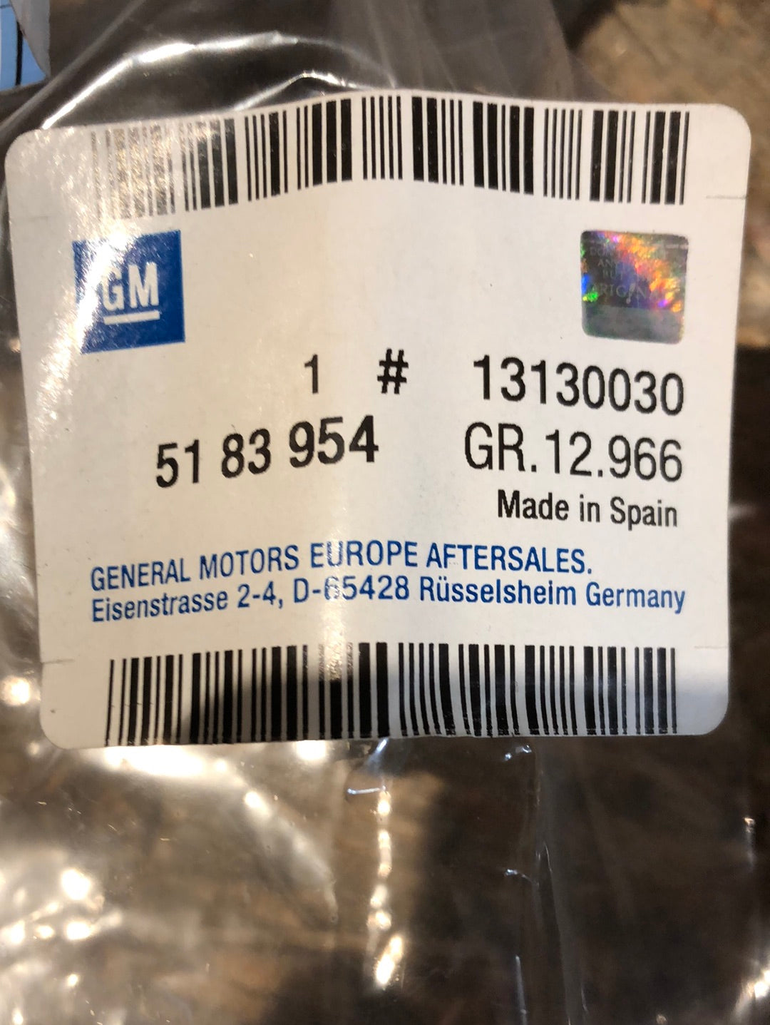 Original GM Opel Meriva A 1.6 Blende Heckleuchte rechts Neu