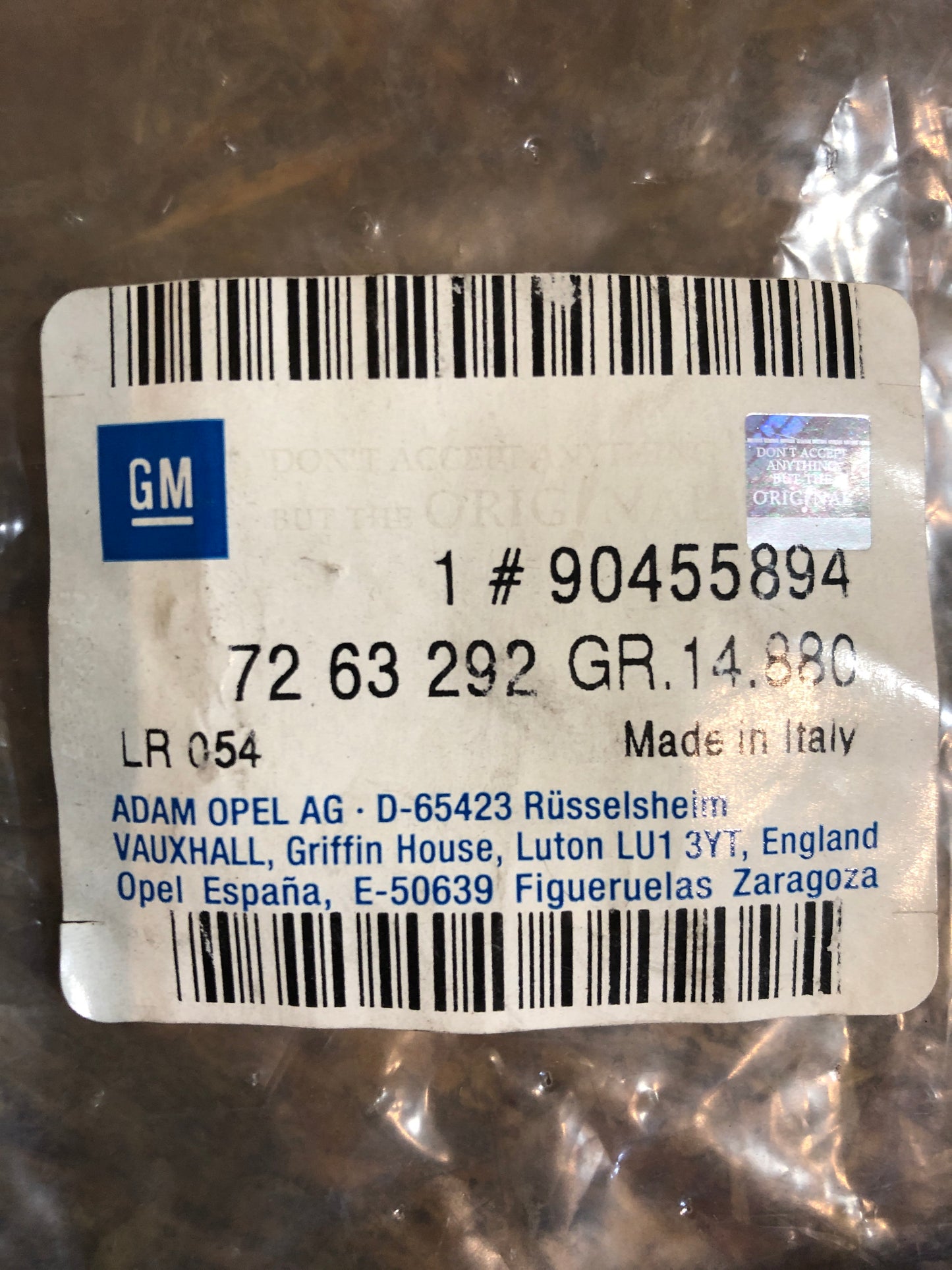 Original GM Opel Astra G Blende Sitzverstellung Rechts Neu