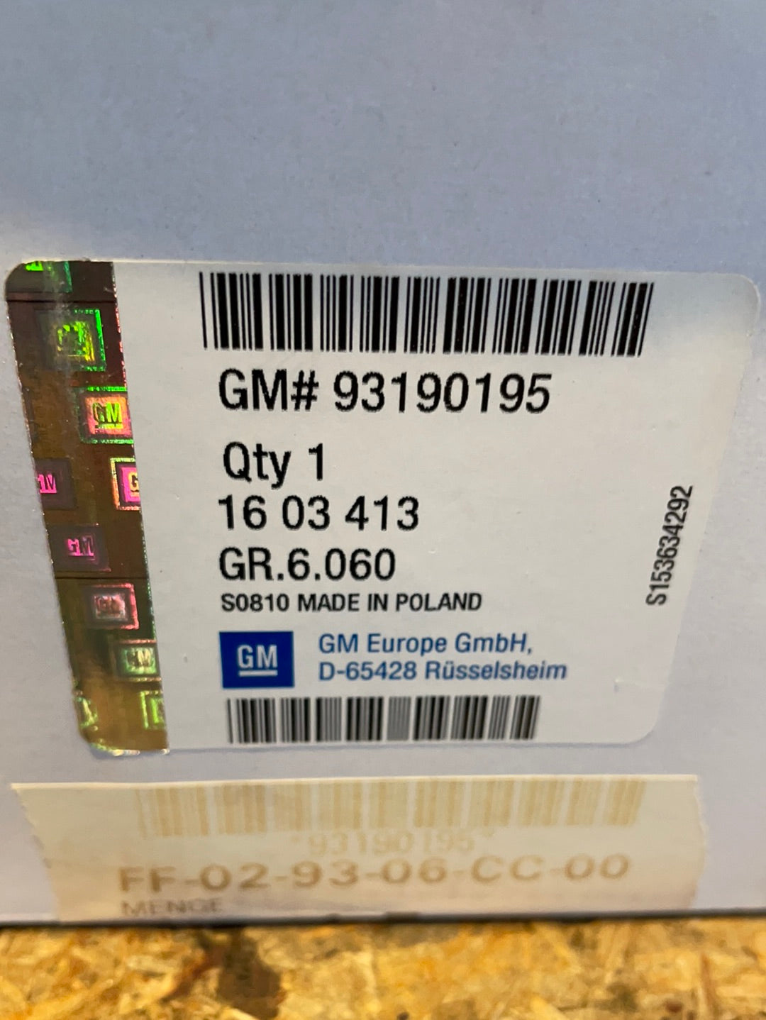 Original GM Opel Gelenksatz Antriebswelle Neu