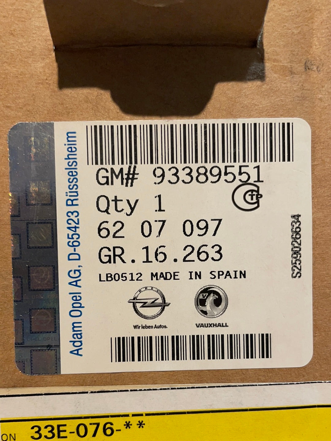 Original GM Opel Meriva A Fensterhebermotor vorne links Neu