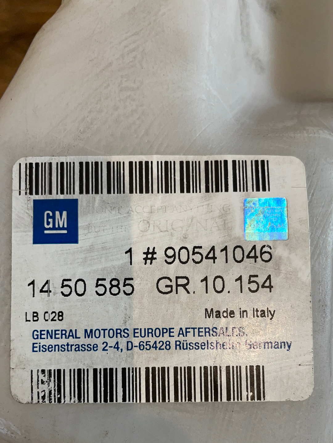 Original GM Opel Vectra B Wischwasserbehälter Neu