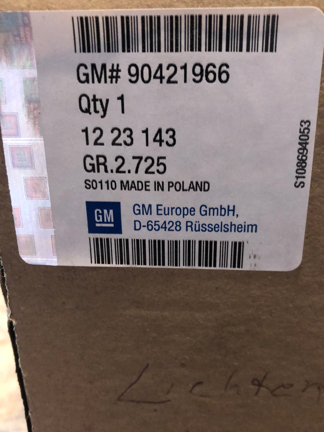 Original GM Opel Astra F GSi Heckleuchte links Neu