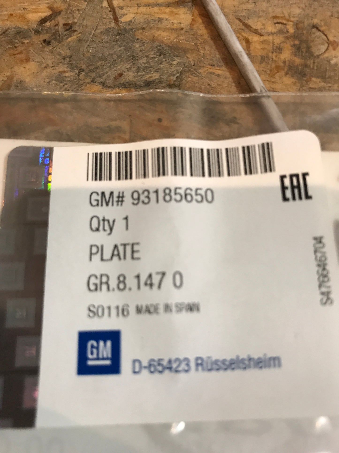 Original Zafira Schriftzug NEU