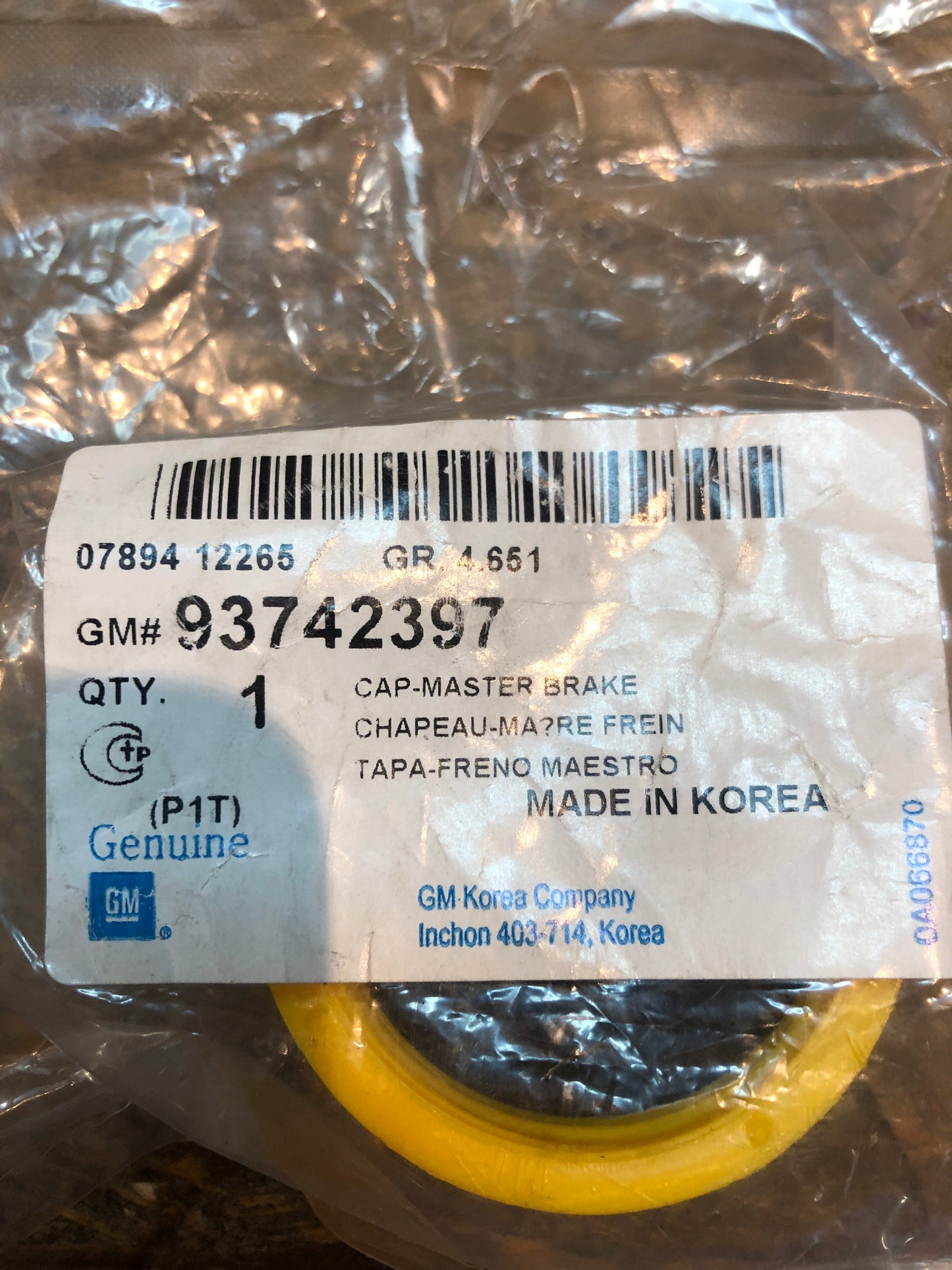 Original GM Chevrolet Aveo 2006-2011 Ausgleichsbehälter Deckel Neu