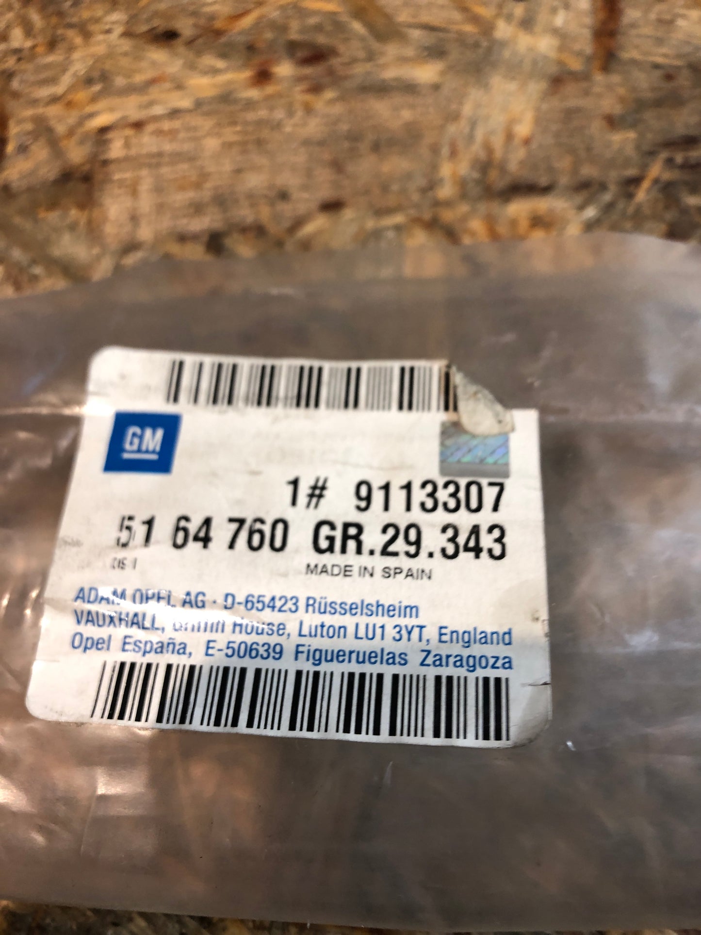 Original Opel Corsa C Gummiabdichtung Schweller Neu