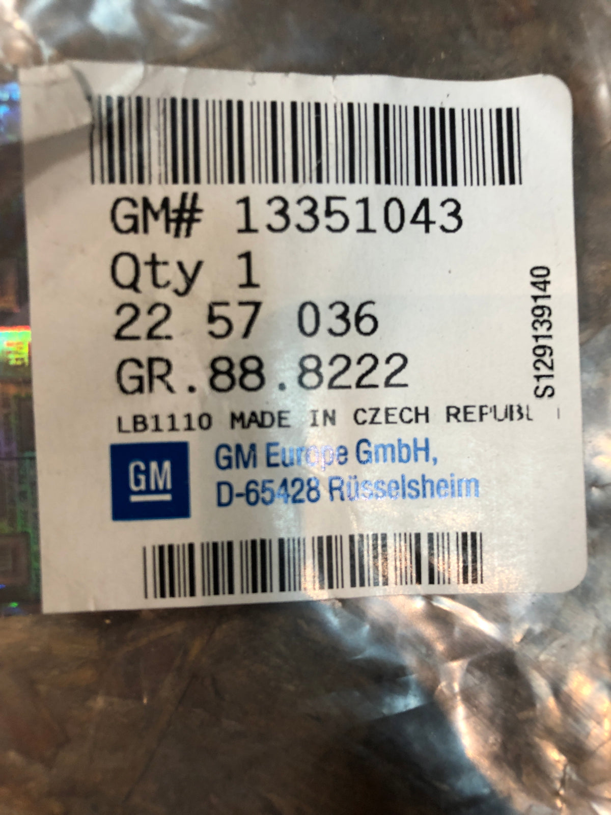 Original GM Opel Astra J Sitzbezug Leder Braun Vorne Links Neu