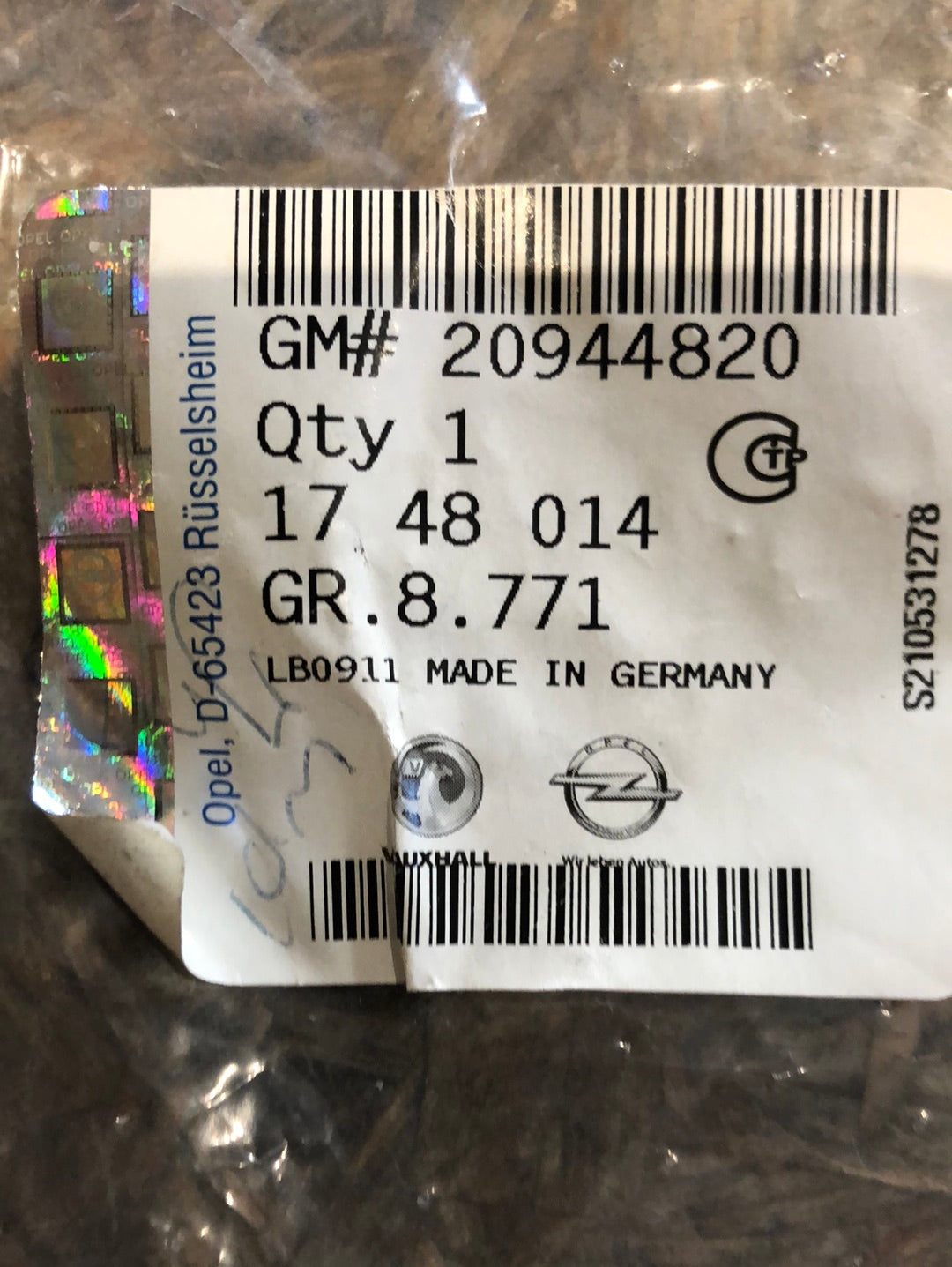 Original GM Opel Insignia A Matte Sitzheizung vorne Neu