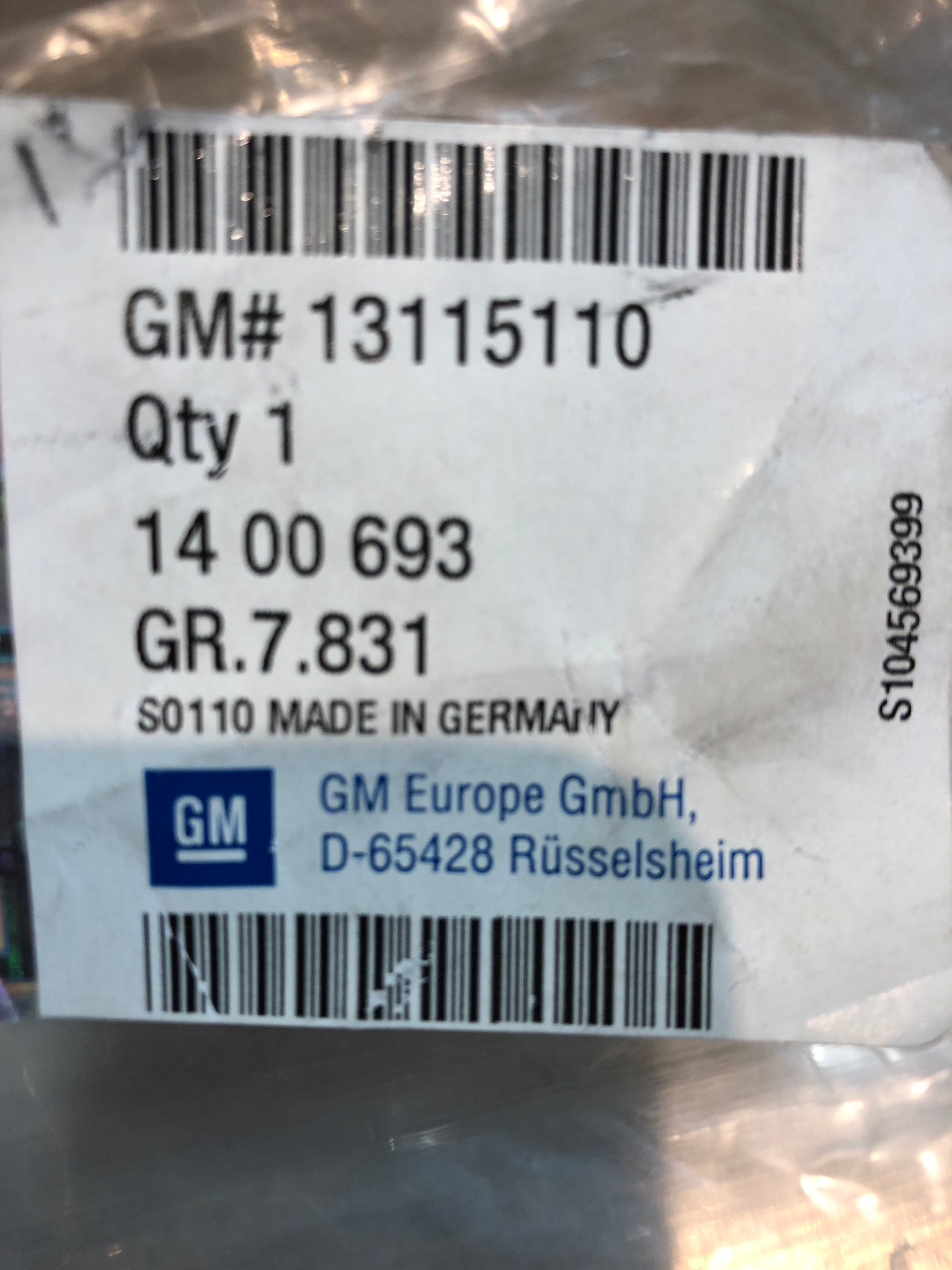 Original GM Opel Vectra C Fronterverkleidung Spoiler Neu