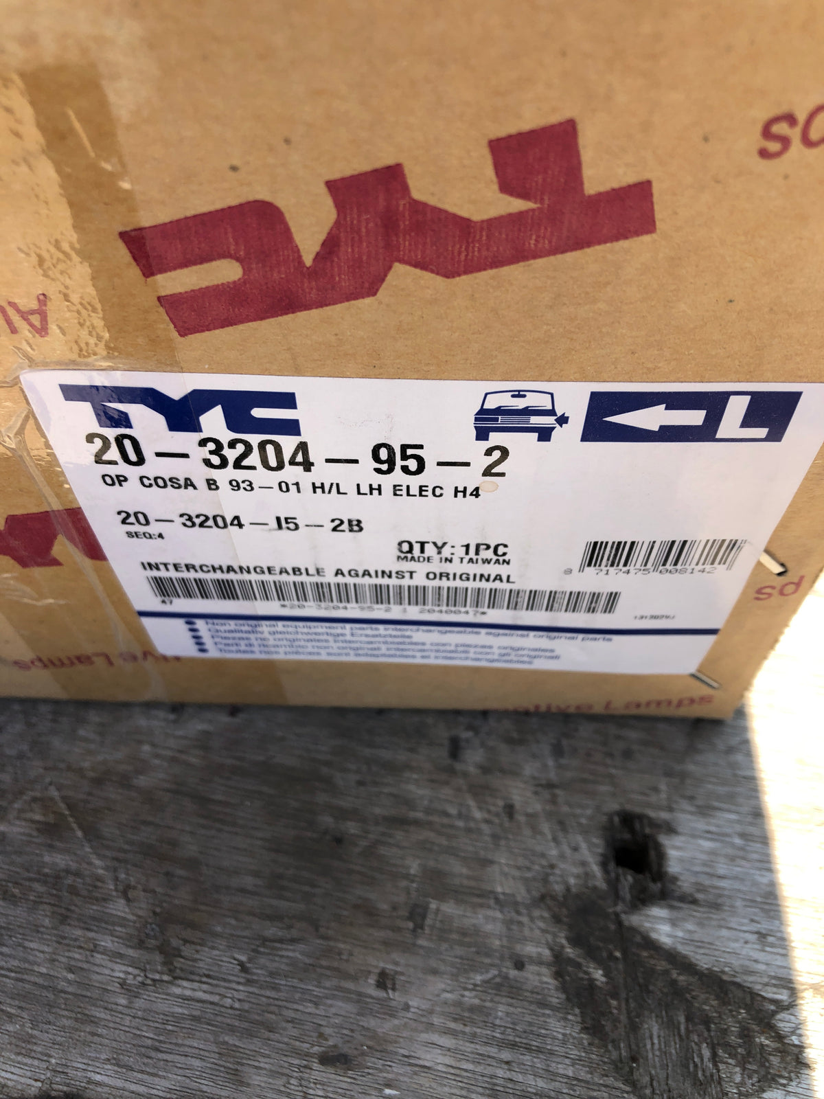 Original TYC Opel Corsa B Scheinwerfer links Neu