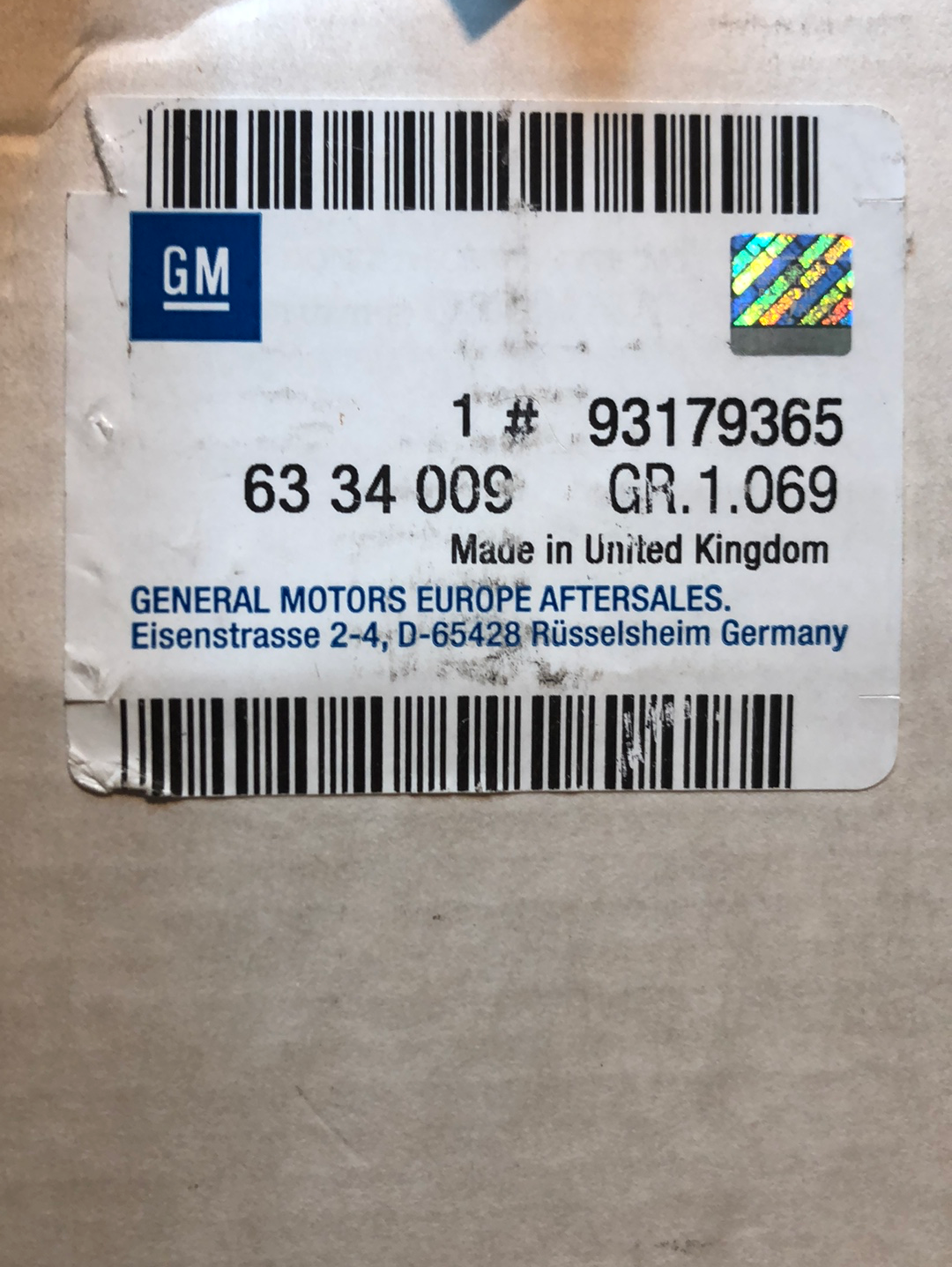 Original GM Opel Omega B Caravan Wasserpumpe Neu