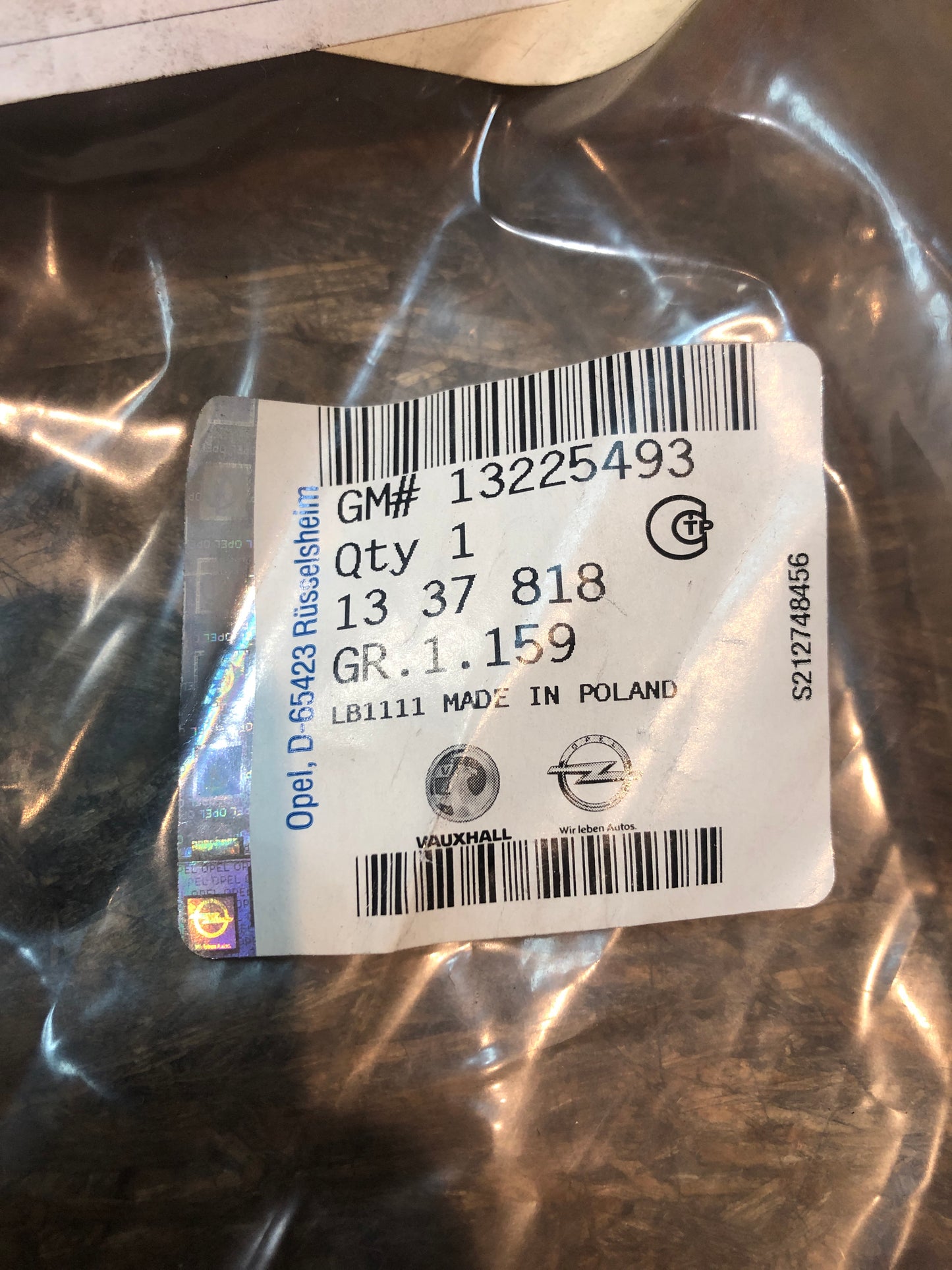 Original GM Opel Meriva A Einlassschlauch Kühler Neu