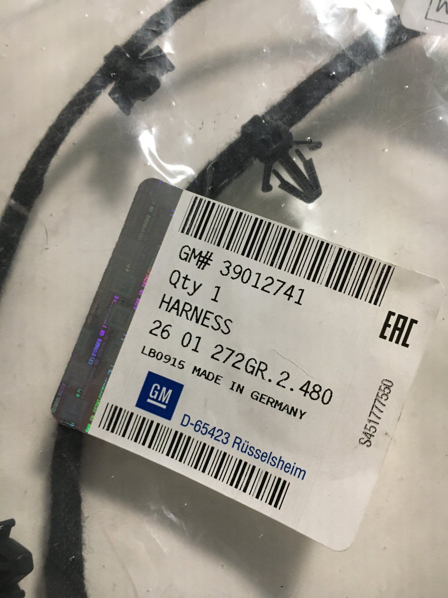 Original Corsa e Türkabelbaum hinten links NEU