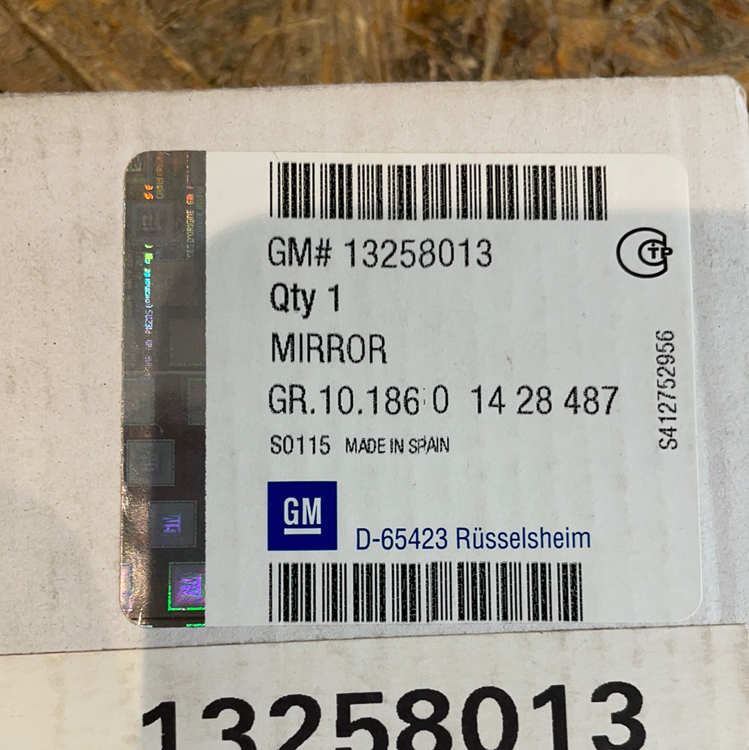 Original GM Opel Meriva B Spiegelglas Neu