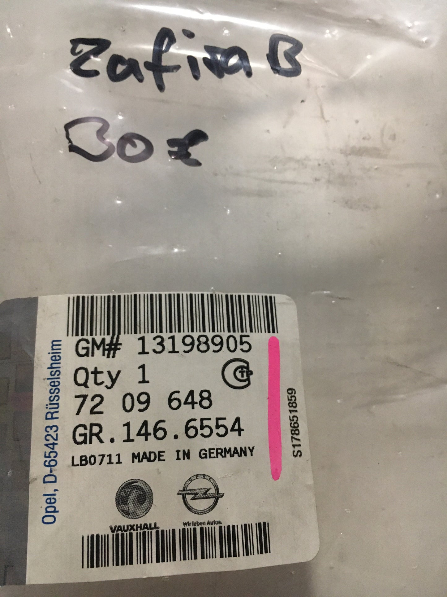 Original Zafira B Abdeckung Armaturenbrett Mitte NEU
