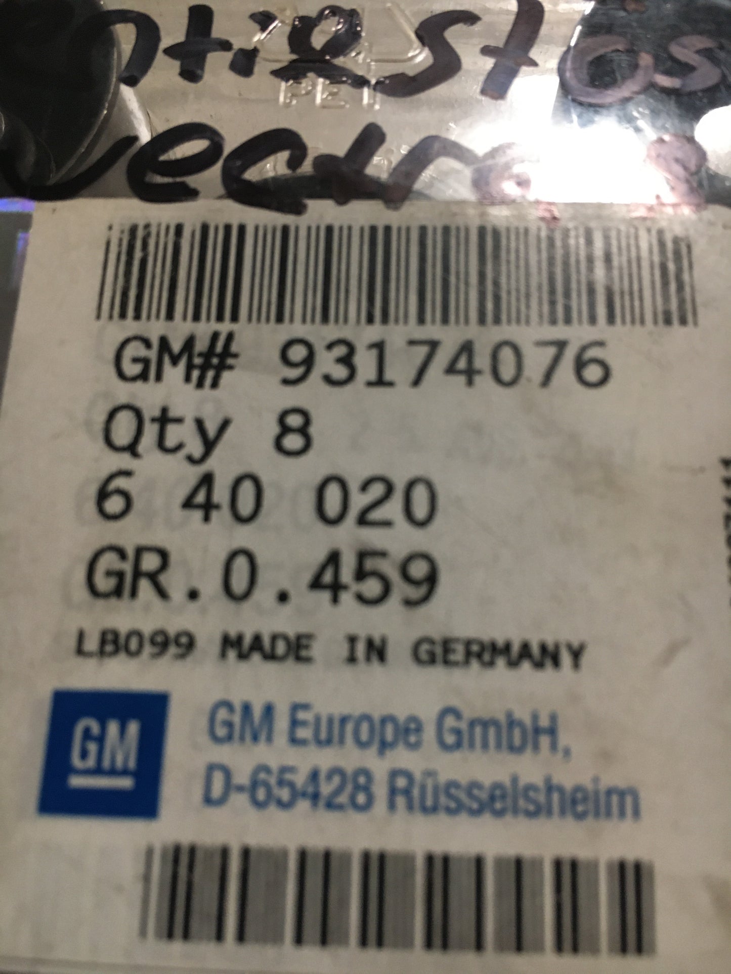 Origianl Vectra B Ventilstössel NEU