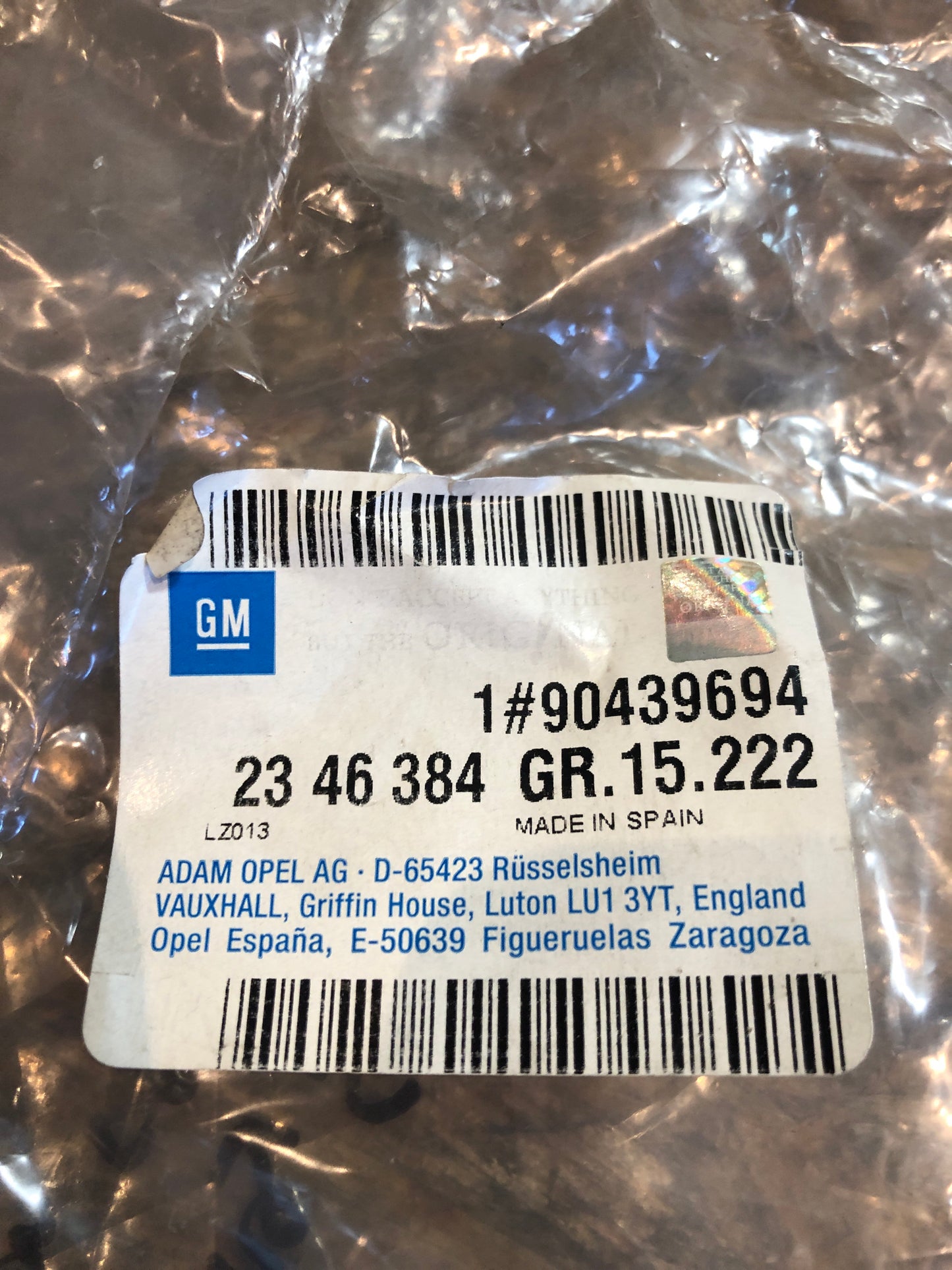 Original GM Opel Corsa B Tigra A Abdeckung Seitenwand hinten links Neu