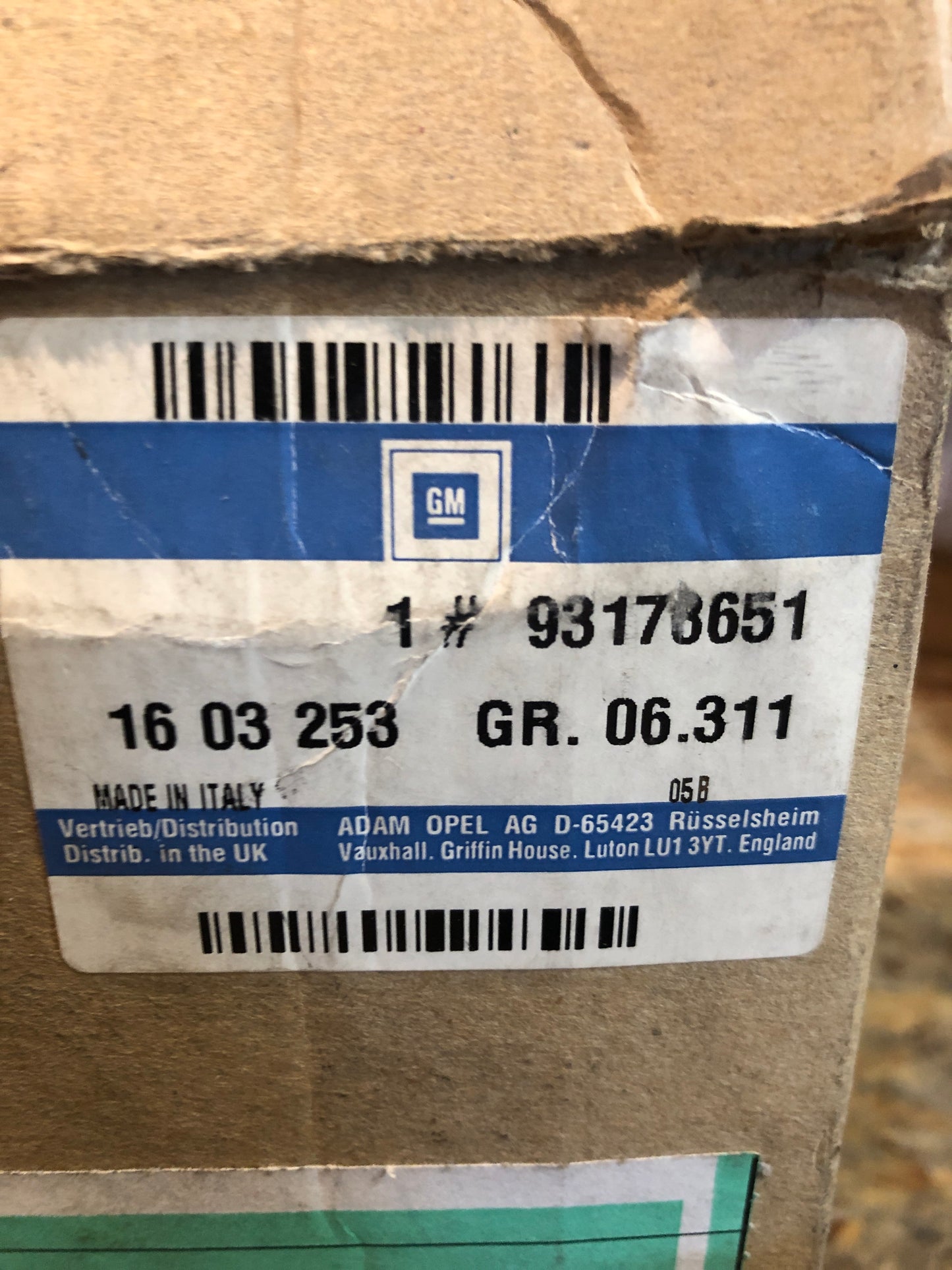 Original Astra H Radnabe vorne