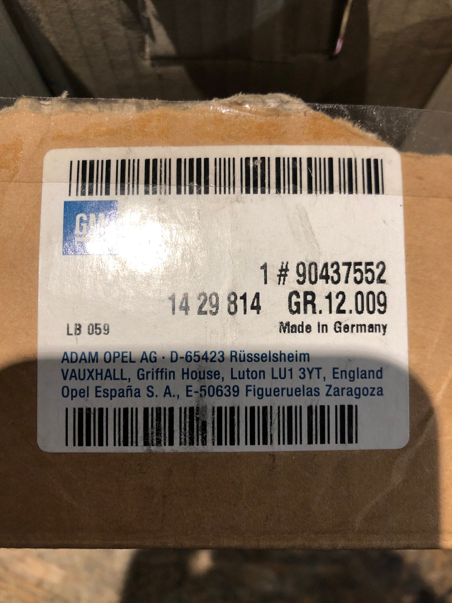 Original GM Opel Astra G Zafira A Aschenbecher Vorne Neu